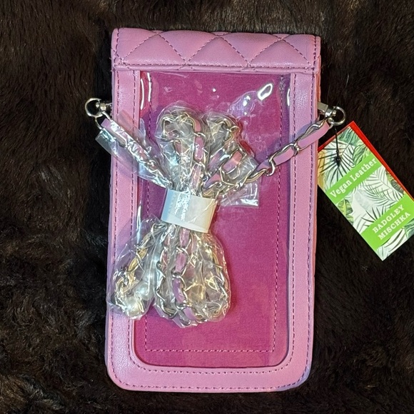 NWT Badgley Mischka Crossbody Phone Bag- Pearl Accents- Never Used​ - Picture 3 of 6